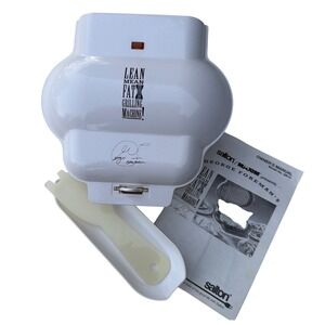 George Foreman GR10 Lean Mean Fat Reducing Grilling Machine White Excellent